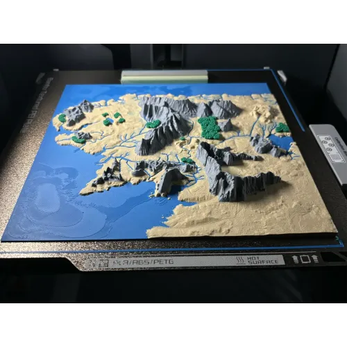 Orta Dünya Haritası 3 Boyutlu